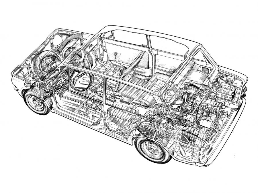 Схема Hillman Imp (Mk I) 1963 года  (EU) (фото 6 из 6)